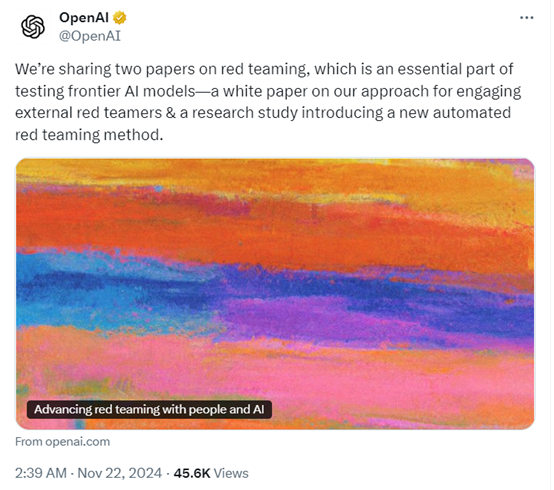 OpenAI 分享前沿模型安全测试方法，AI 与人类协作提升安全性和效率